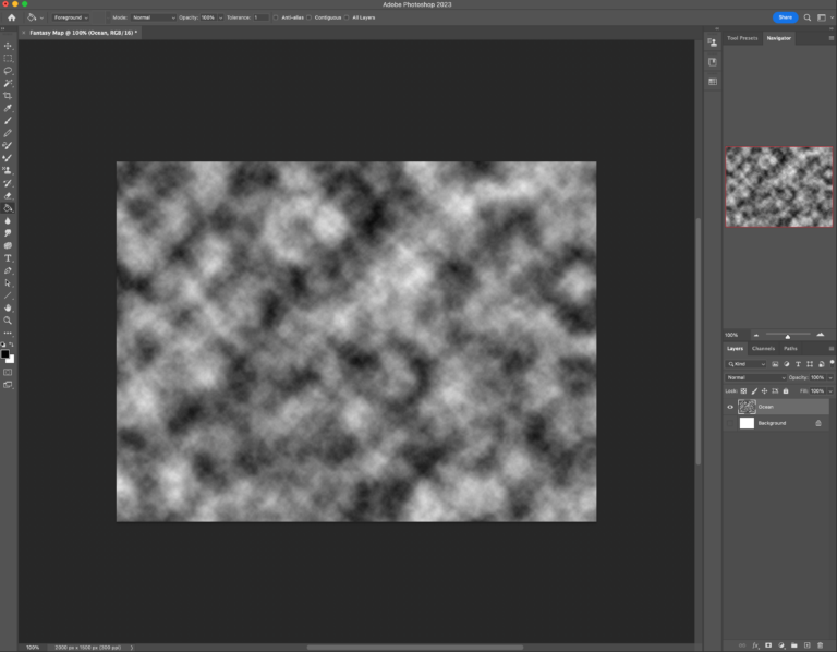 In Photoshop, noise is helpful in making a fantasy map. It's filled with shades between black and white.